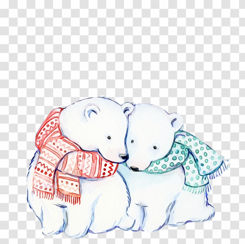 Polar Bear Drawing Bears /m/02csf Textile Transparent PNG