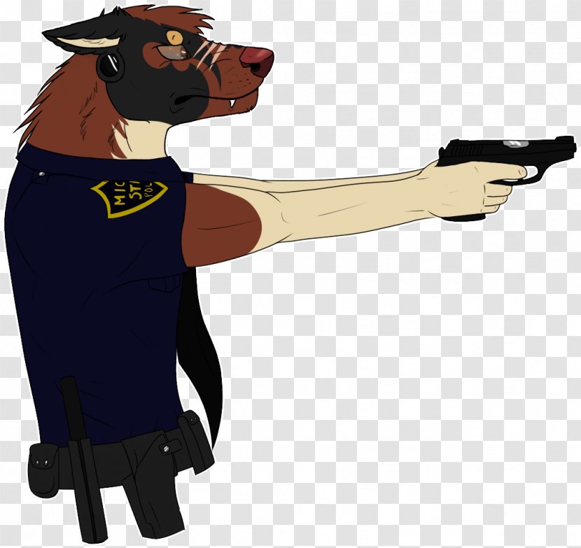 Canidae Ranged Weapon Dog Finger Cartoon - Shoulder Transparent PNG