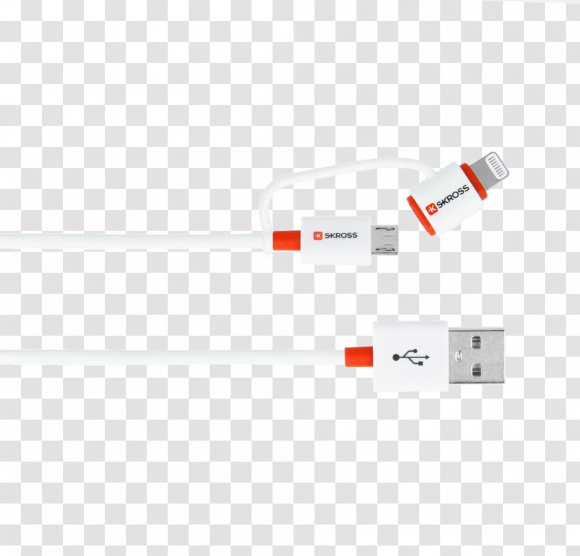 Electrical Cable Lightning Micro-USB Connector Transparent PNG