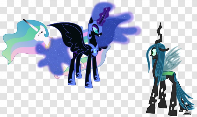 Princess Luna Pony Celestia Twilight Sparkle Applejack - Shock Vector Transparent PNG