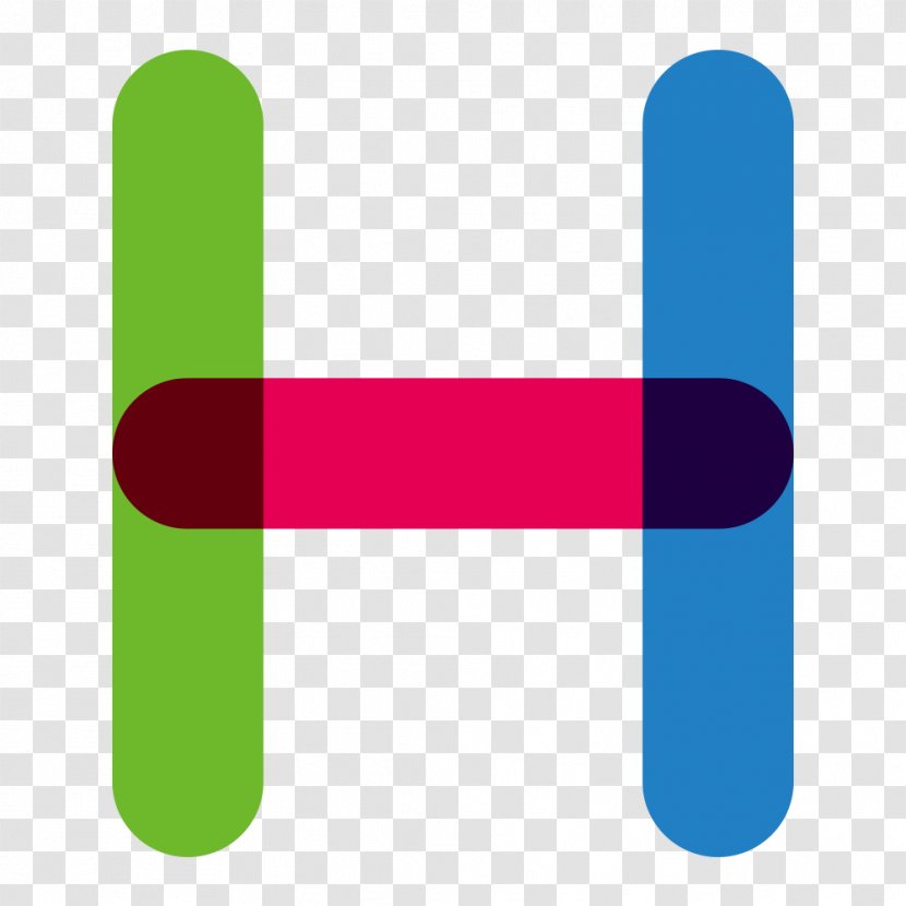 H Letter Red Yellow - Blue - Color Letters Transparent PNG