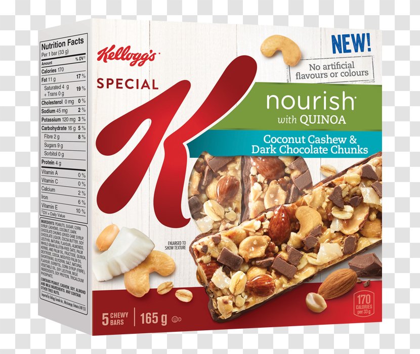 Breakfast Cereal Special K Kellogg's Protein Flapjack - Flavor - Cashew And Choco Transparent PNG