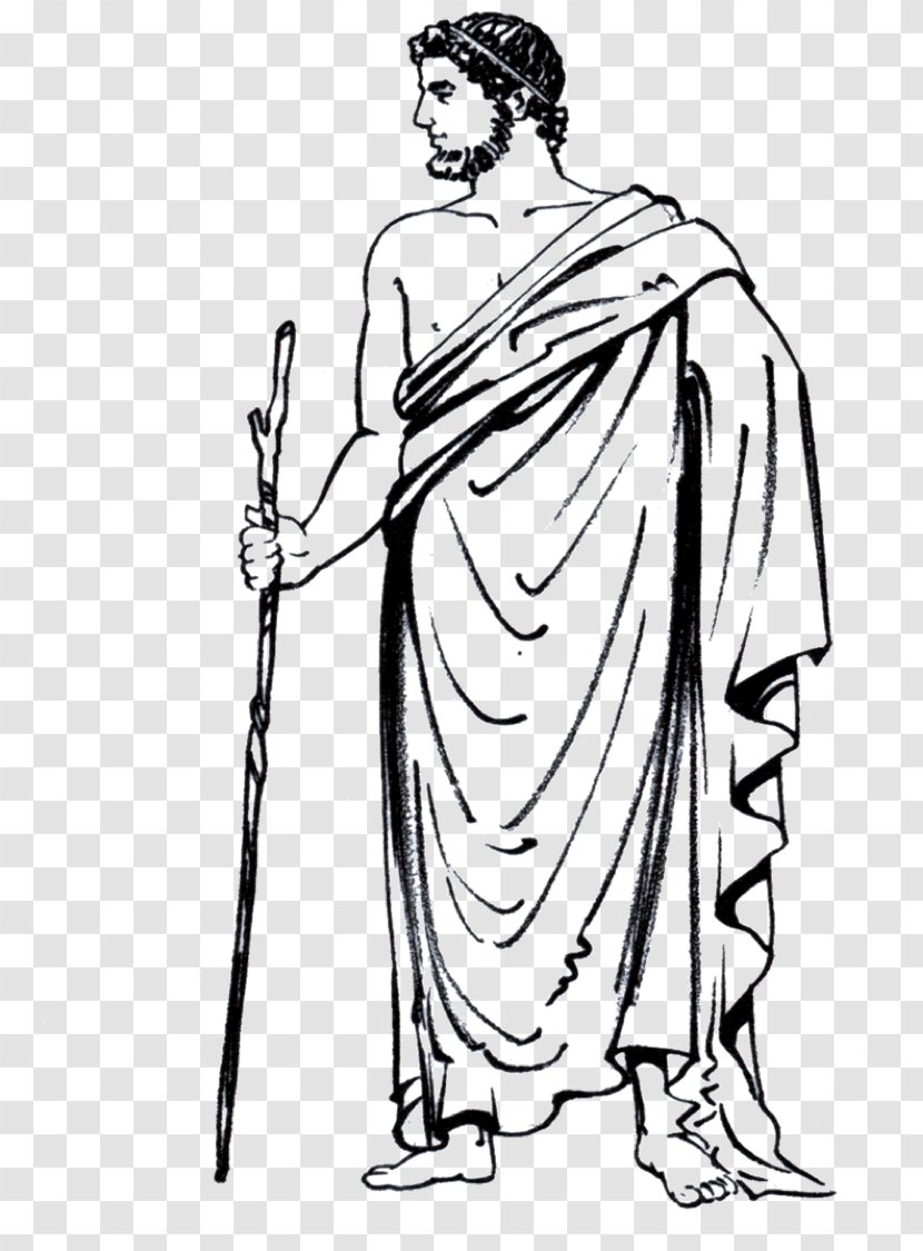 Parthenon Ancient Greece Female Clip Art - Fictional Character - Toga Transparent PNG