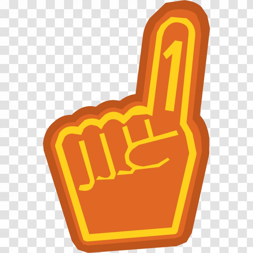 Orange Background - Yellow - Thumb Gesture Transparent PNG