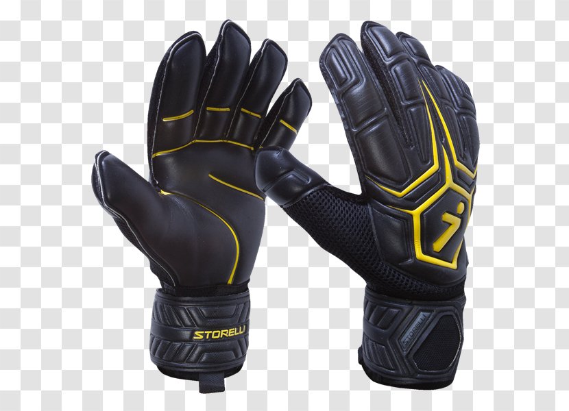 Storelli Exoshield Gladiator Elite GK Gloves Black Yellow Lacrosse Glove Goalkeeper Protective Gear In Sports - Football Transparent PNG