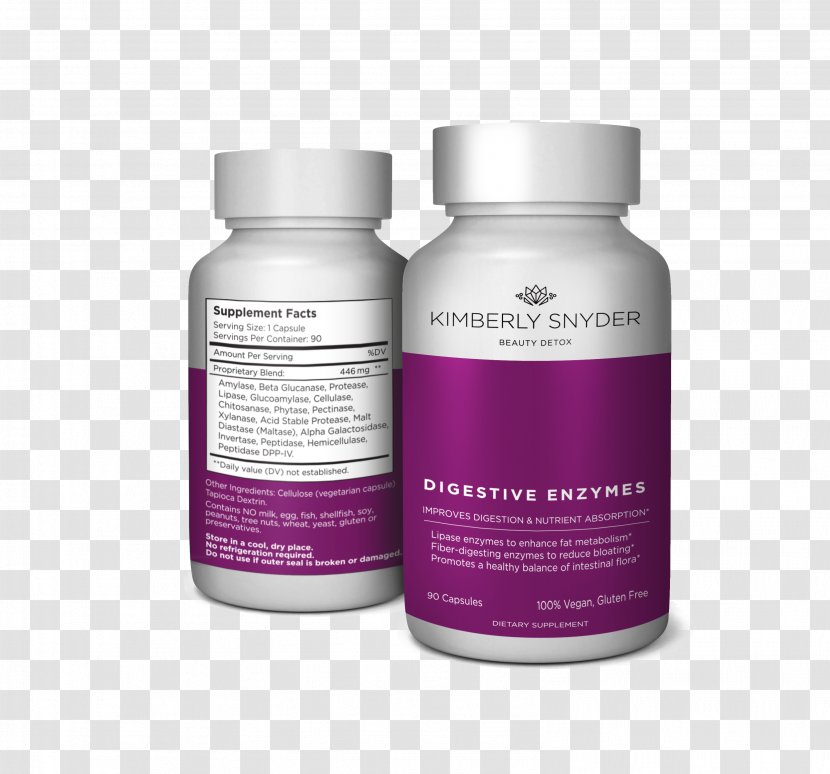 The Beauty Detox Solution: Eat Your Way To Radiant Skin, Renewed Energy And Body You've Always Wanted Dietary Supplement Nutrient Digestive Enzyme Digestion - Lipase Transparent PNG