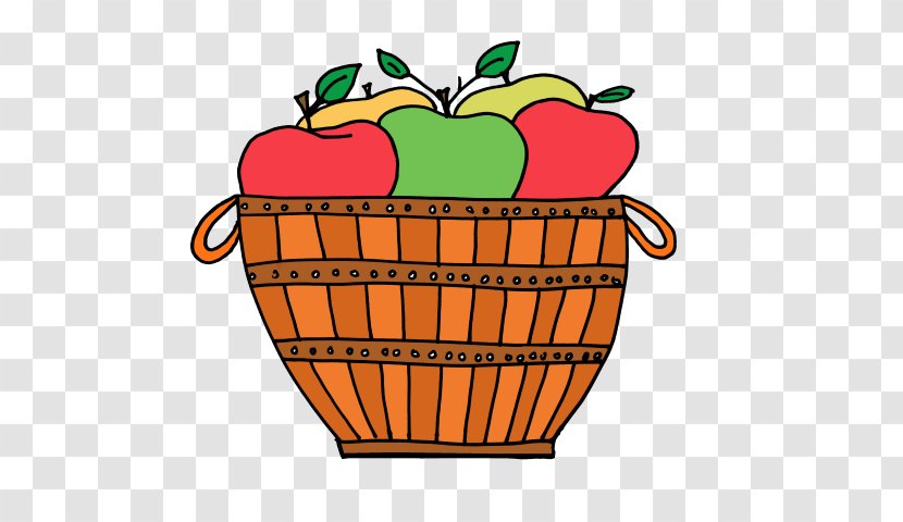 Apple Pencil The Basket Of Apples Clip Art - Food - Storage Transparent PNG