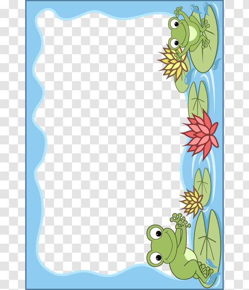 Frog Picture Frame Scrapbooking Cuteness Clip Art - Point - School Cliparts Transparent PNG