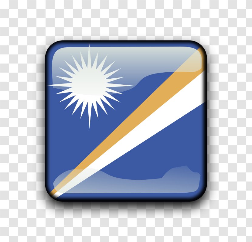 Flag Of The Marshall Islands - Electric Blue Transparent PNG