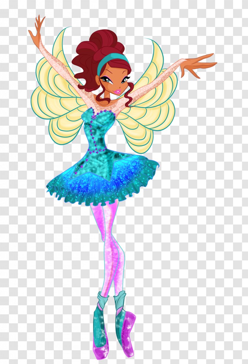 Aisha Bloom Musa Flora Stella - Flower - Ballerina Outfit Transparent PNG