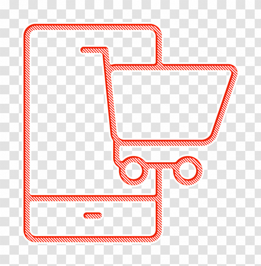 Mobile Purchase Icon Lineal Ecommerce Icon Ecommerce Icon Transparent PNG