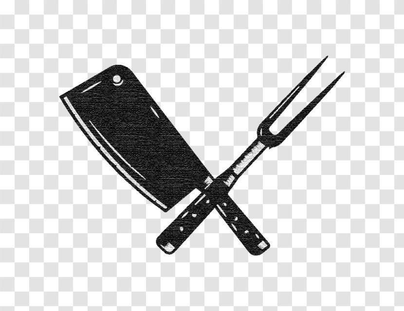 Butcher Knife Tool Fork - Hardware Transparent PNG