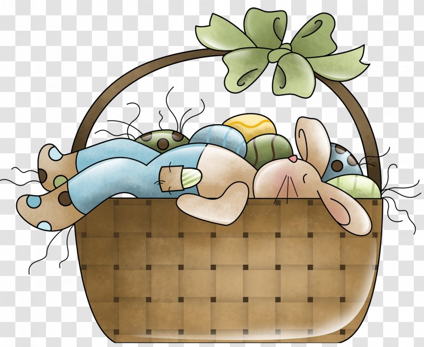 Easter User Besuch Cartoon Illustration - Basket Bunny Transparent PNG