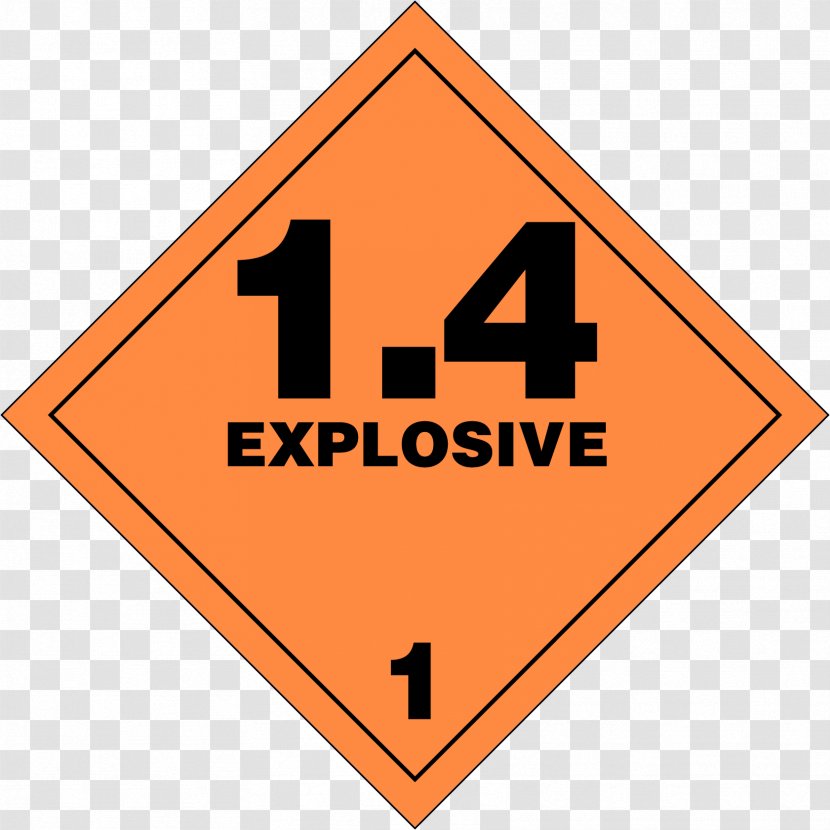 Dangerous Goods Explosive Material Explosion Placard - Safety - Fireworks Display Transparent PNG