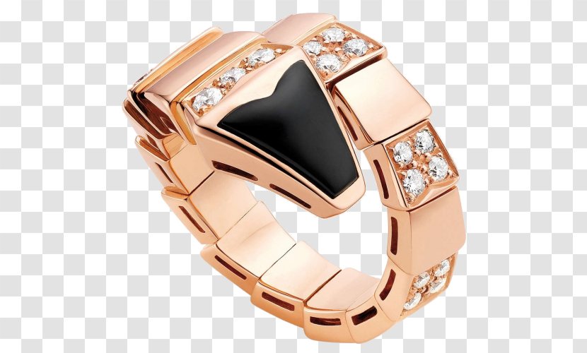 Bulgari Ring Jewellery Gold Diamond - Bling Transparent PNG
