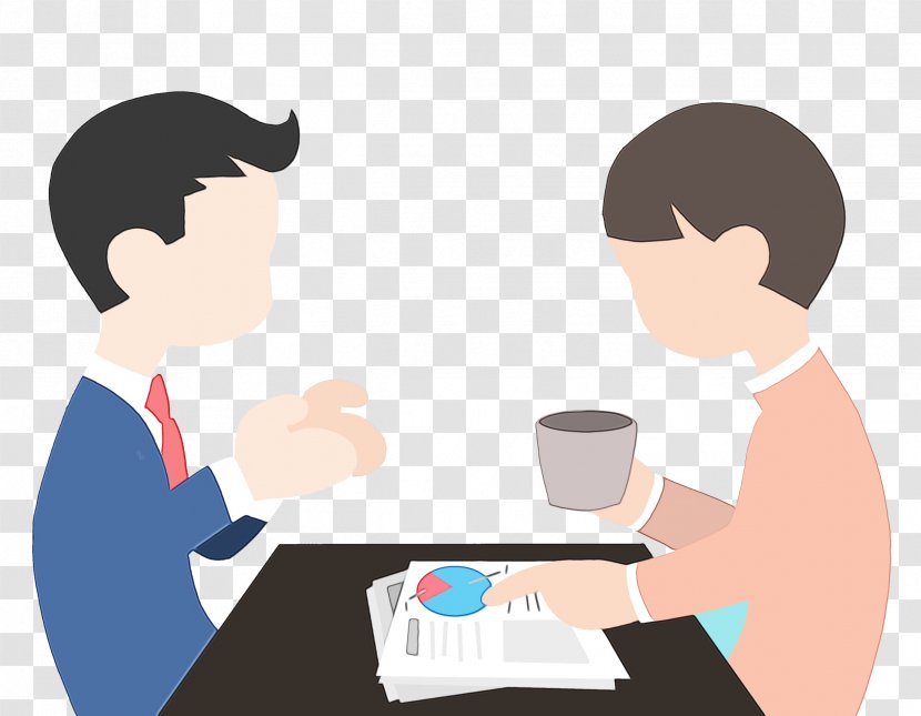 Watercolor Business - Sharing Conversation Transparent PNG