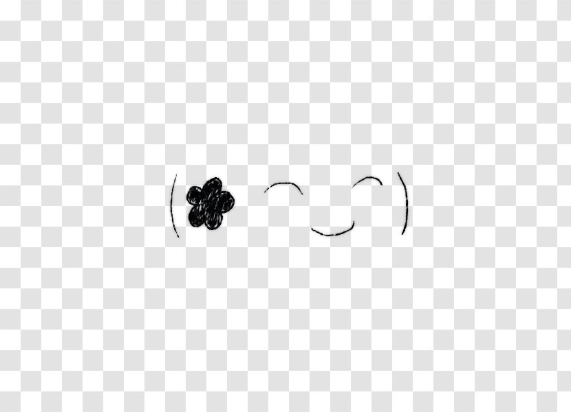 Black And White Material Body Piercing Jewellery Pattern - Smiley Face Transparent PNG