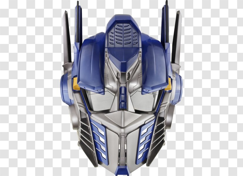 Optimus Prime Transformers: War For Cybertron Fall Of - Electric Blue - Cardboard Mask Transparent PNG