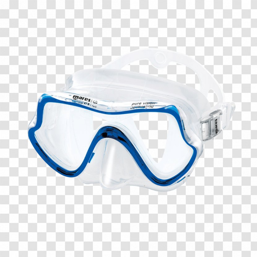 Diving & Snorkeling Masks Mares Underwater - Mask Transparent PNG
