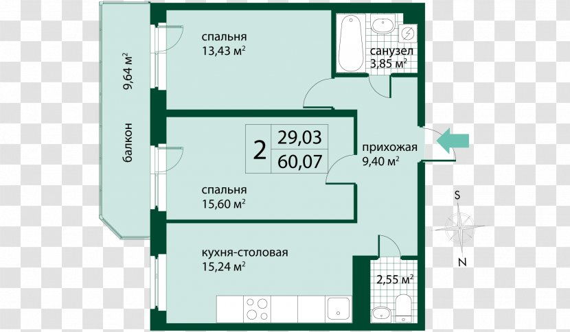 Apartment Privokzal'naya Ploshchad' Detskiy Sad Zhk Eland Housing Estate - Devyatkino - Nature Park Transparent PNG