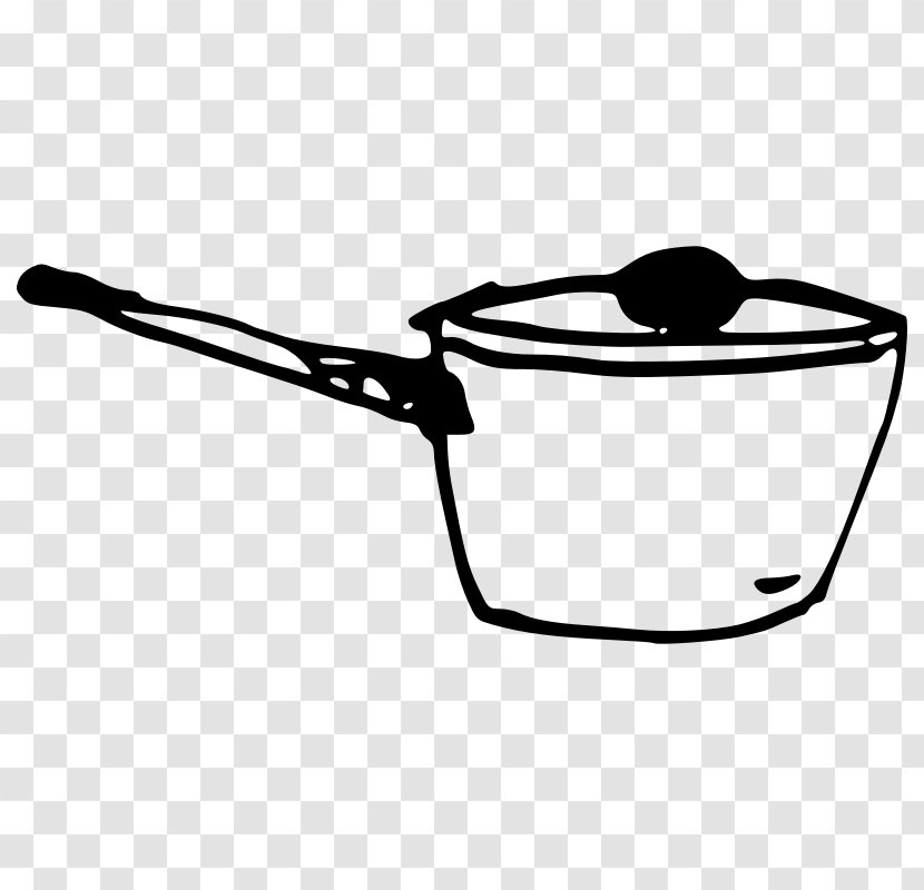 Casserole Cookware Lid Clip Art - Monochrome Photography - Cooking Pot Transparent PNG