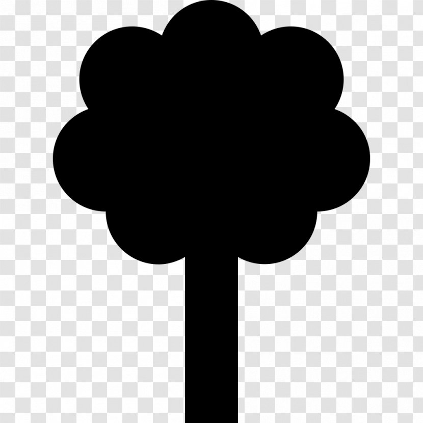 Tree Silhouette - Black And White - Arboles Transparent PNG