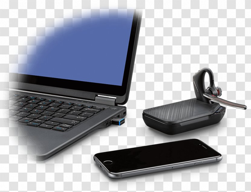 Plantronics Voyager 5200 Headset Mobile Phones Unified Communications - Laptop - Headphones Transparent PNG