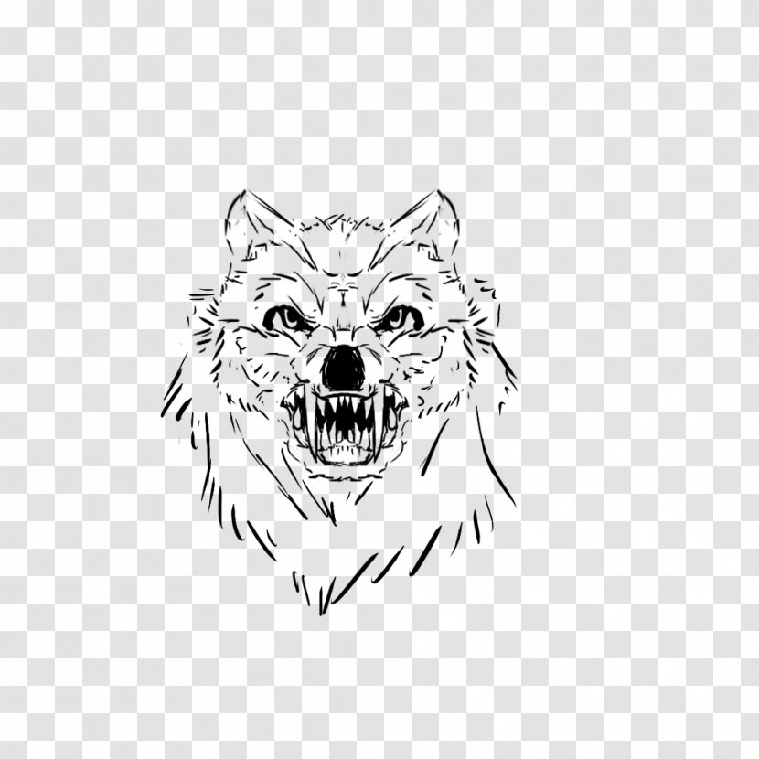 Canidae Dog Whiskers White Sketch - Tree Transparent PNG