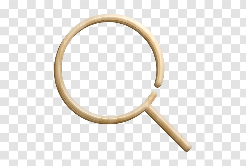 Search Icon - Metal - Brass Transparent PNG