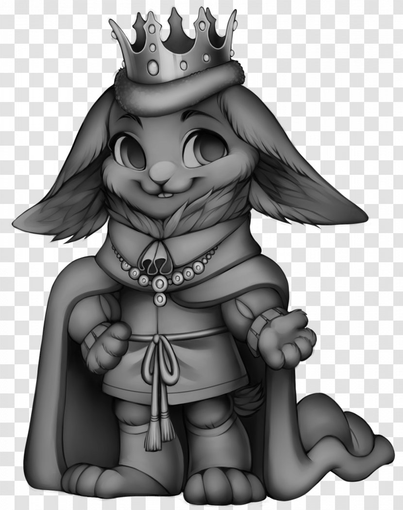 Rabbit Wikia Fur Cat - Black And White Transparent PNG