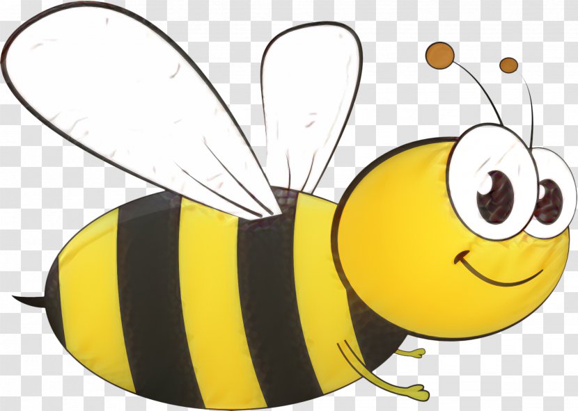 Bee Cartoon - Smile Fly Transparent PNG