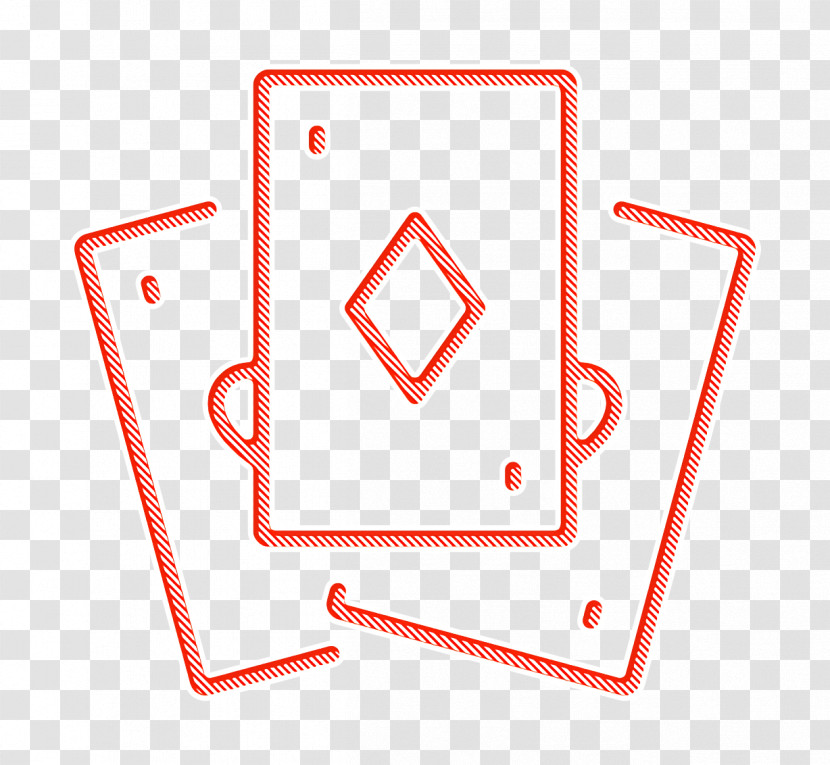 Poker Icon Boardgames Line Icon Playing Cards Icon Transparent PNG