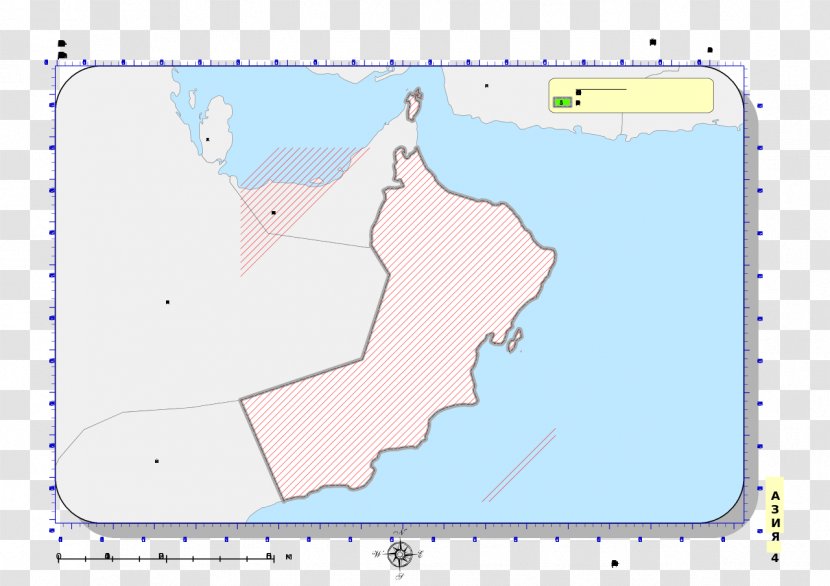 Water Resources Ecoregion Line Point Angle - Oman Map Transparent PNG