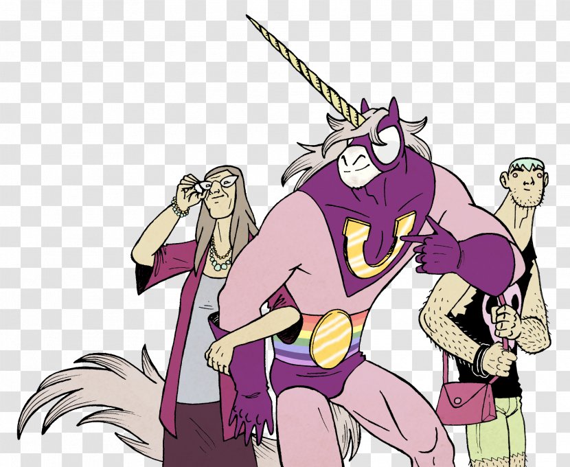 Comics Artist Unicorn Superhero - Tree Transparent PNG