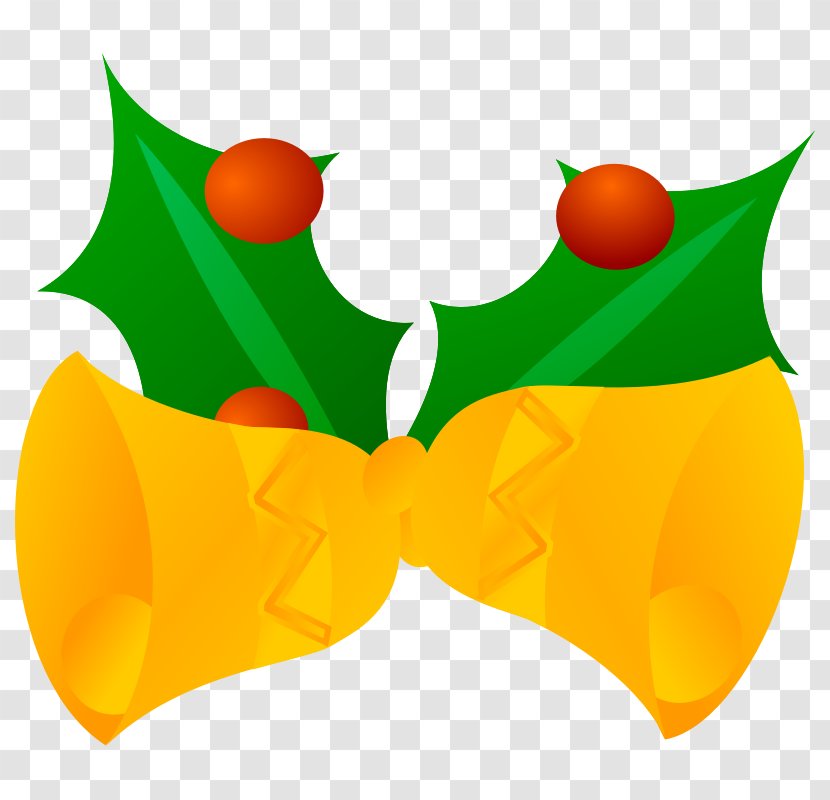 Jingle Bells Clip Art - Christmas - Xmas Holly Transparent PNG