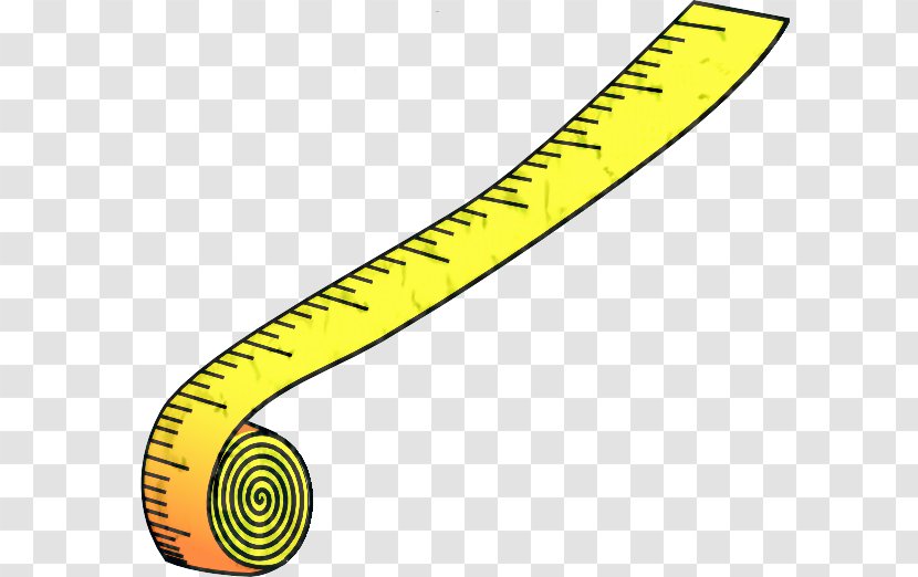 Measurement Ruler Tape Measures Meter Metric System - Number - Yellow Transparent PNG