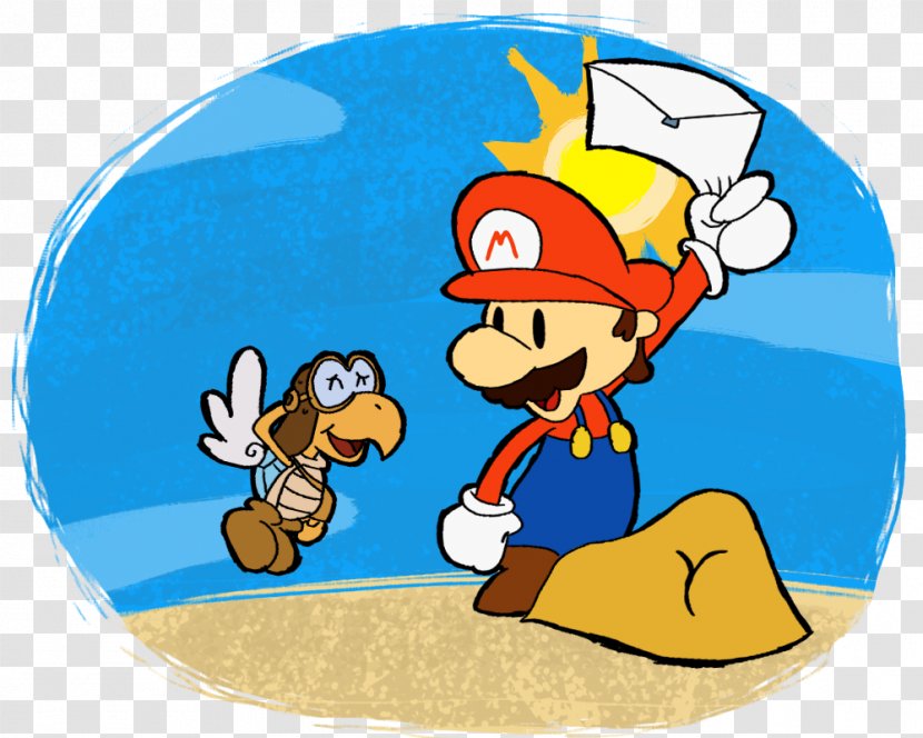 Paper Mario: Sticker Star Super Mario & Sonic At The Olympic Games - Fictional Character - Mailman R Transparent PNG