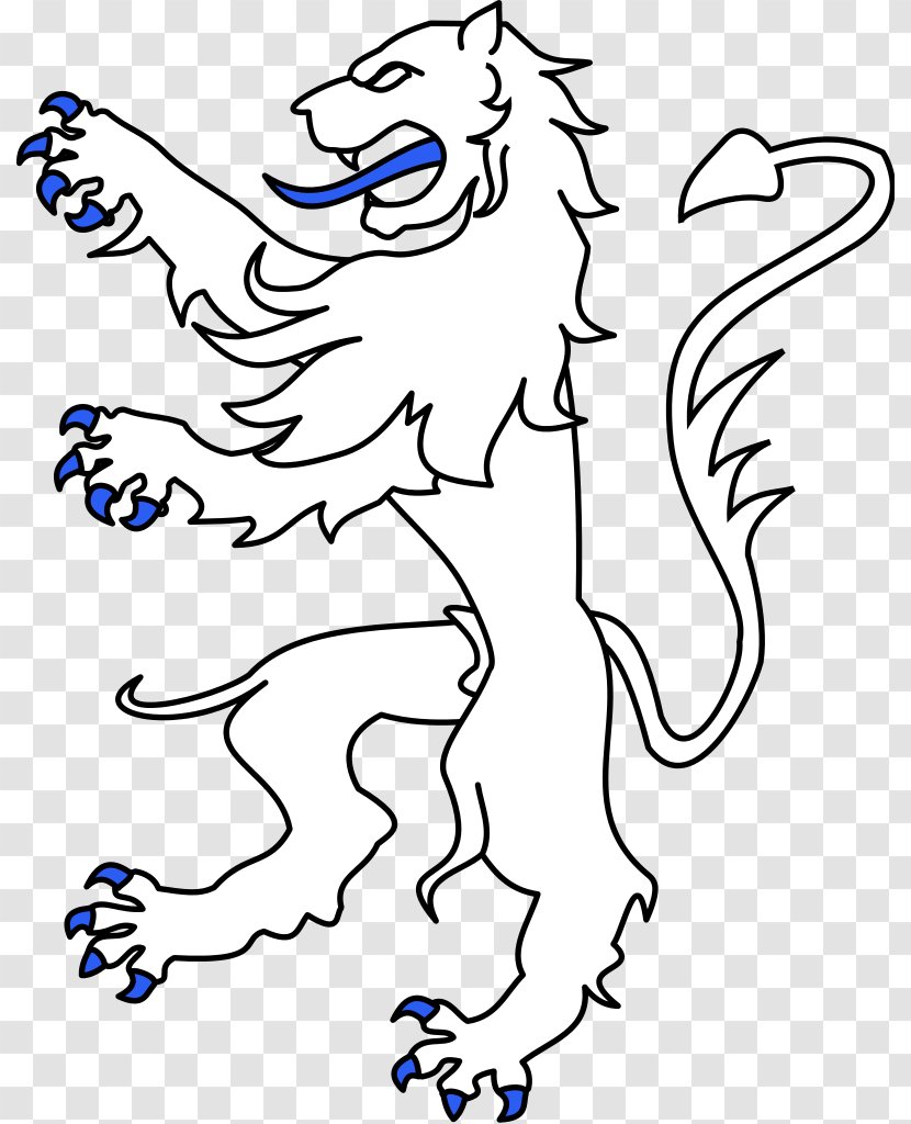 Lion Leopard Heraldry Figura Clip Art - Flower Transparent PNG