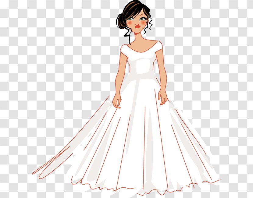 Wedding Dress Bride Gown Party - Tree Transparent PNG