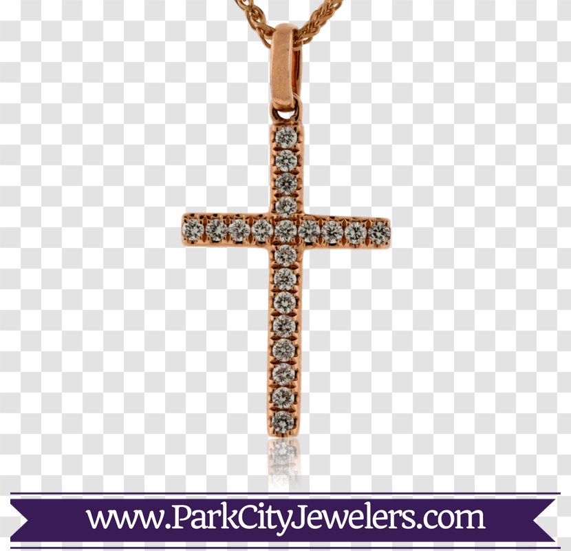 Earring Jewellery Cross Necklace Crucifix Gold - Goldfilled Jewelry - Religious Style Chandelier Transparent PNG