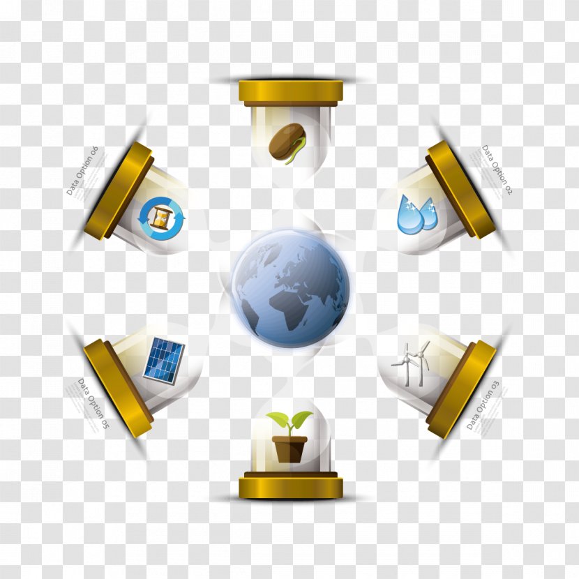 Earth Euclidean Vector Ecology Illustration - Technology - Hourglass And Transparent PNG