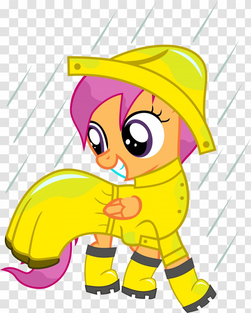 Scootaloo DeviantArt Raincoat - Fictional Character - Mane Transparent PNG