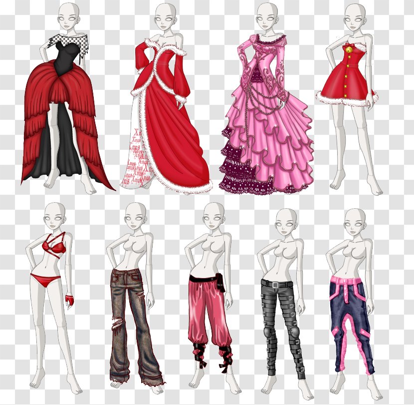 Costume Design Dress Clothing Drawing - Cartoon Transparent PNG