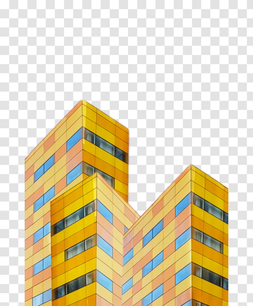 Orange - Architecture - Commercial Building Facade Transparent PNG