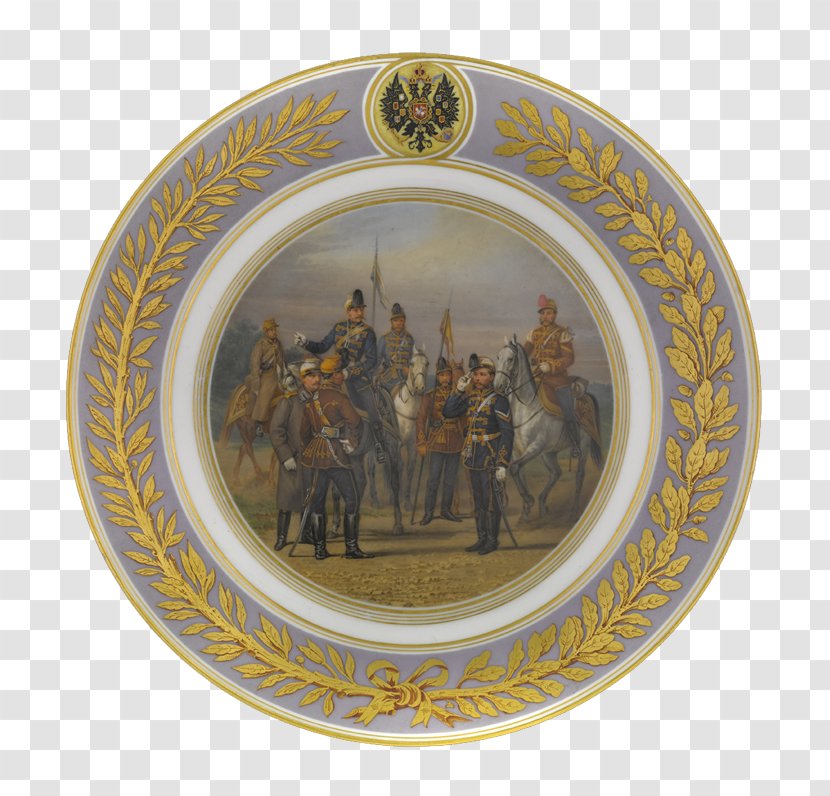 Plate Regiment Division Military Royal Horse Guards - Porcelain Transparent PNG