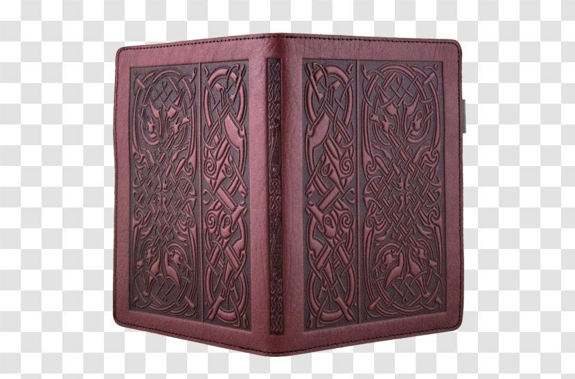 Letherwerks Leather Notebook Celtic Hounds Oberon Design - Sharkskin - Pattern Penholder Transparent PNG