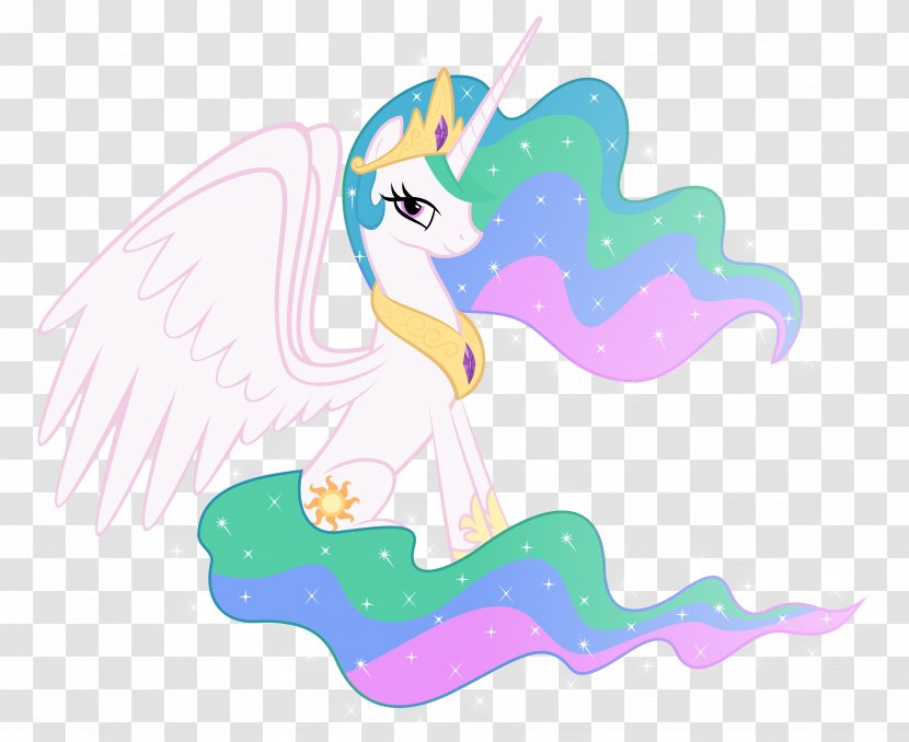Pony Princess Celestia Rarity Luna Twilight Sparkle - Mythical Creature Transparent PNG