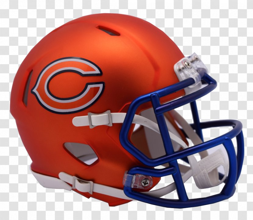 Chicago Bears NFL American Football Helmets Riddell - Collectable Transparent PNG