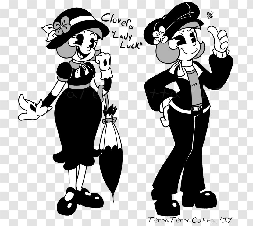 Drawing Bendy And The Ink Machine Clip Art Artist - Fictional Character - Lady Luck Transparent PNG