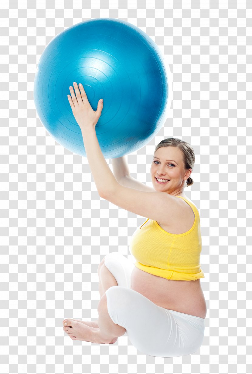 Exercise Balls Woman - Cartoon Transparent PNG